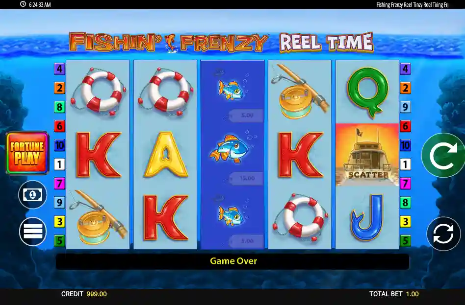 Fishin Frenzy Casino gameplay